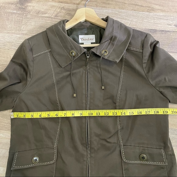 Vintage | Tanjay Olive Green Embellished Jacket - Picture 9 of 11